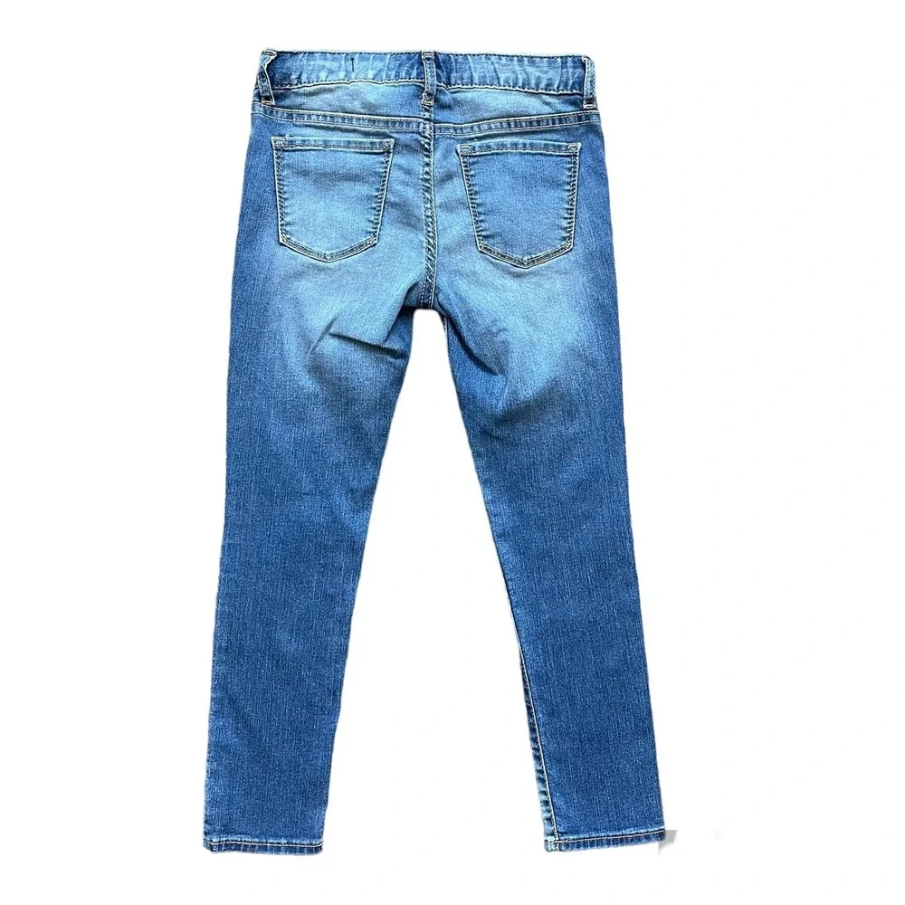 Girls 8 Regular GAP High Stretch Jegging Ankle Denim Jeans Adjustable